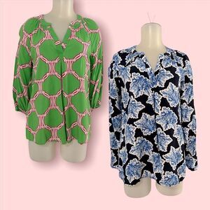 ⭐️2⭐️ Crown & Ivy Tunic Shirts Size Small